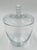Mid-Century Modern Clear Glass Lidded Candy Jar or Sugar Bowl For Sale - Image 4 of 10