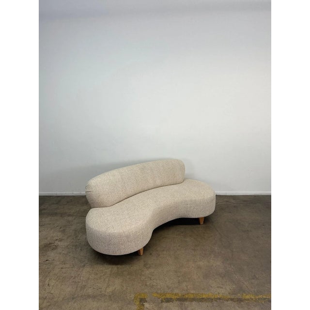 Made to Order Kidney Loveseat Sofa For Sale - Image 9 of 11