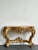Wood Antique Giltwood Rococo Style Console Marble Top Table For Sale - Image 7 of 18