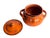 Offered is a lovely Italian ceramic casserole/bean pot with lid, made in Italy in the 1970s. It's a bright pumpkin orange...
