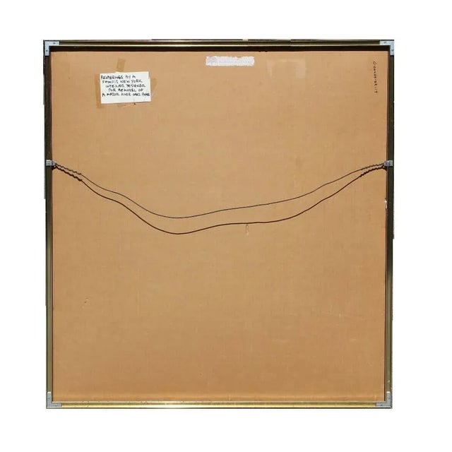 Yellow River Oaks Home Interior Painting of a Dining Room Modern Watercolor Late 20th Century For Sale - Image 8 of 9