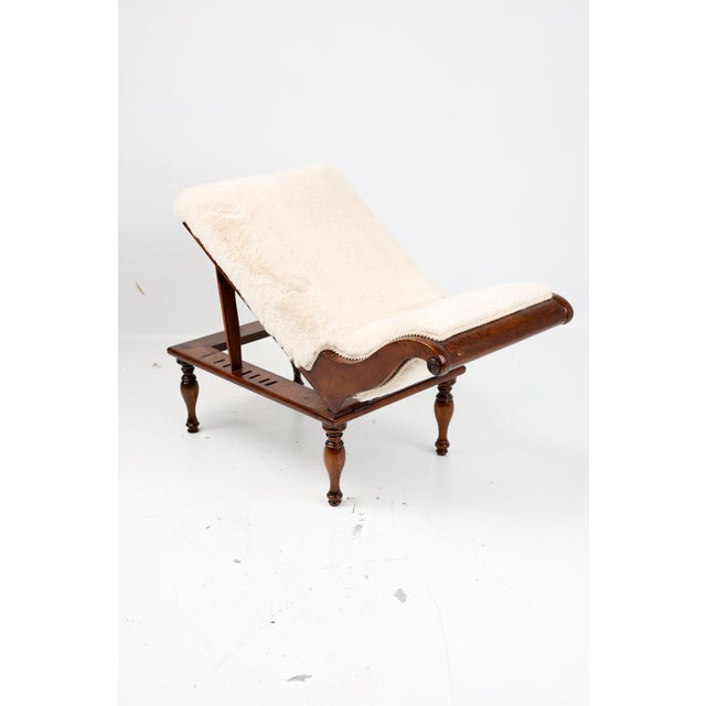 Wood Victorian Style Ottoman in Mahagony, 1870s For Sale - Image 7 of 10