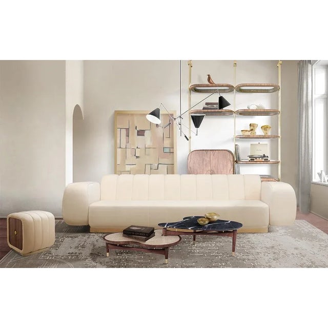 Metal Novak Sofa by Essential Home For Sale - Image 7 of 8