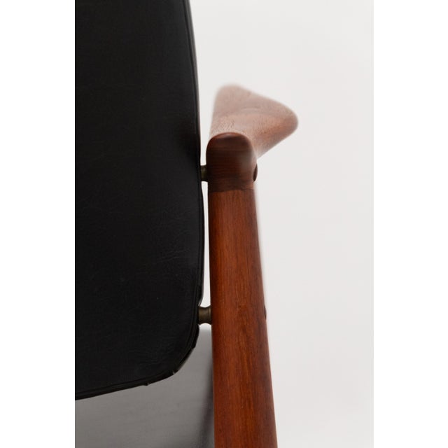 Mid-Century Modern Danish Teak Captains Chair by Erik Buch for Ørum, 1960s For Sale - Image 3 of 18