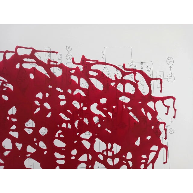 Framed Original Abstract Pigment & Resin Painting on Paper by Diane Grant For Sale - Image 6 of 12