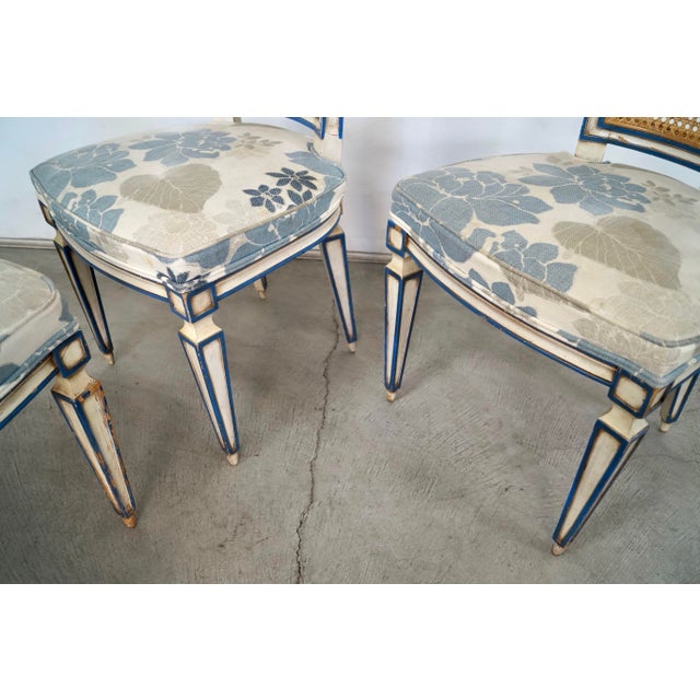 1960’s Hollywood Regency Italian Style Dining Chairs by Karges - Set of 4 For Sale - Image 11 of 12