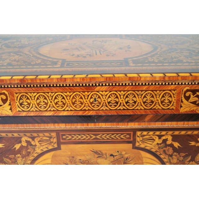 Wood Northern Italian Inlaid Maggiolini Chest of Drawers For Sale - Image 7 of 11