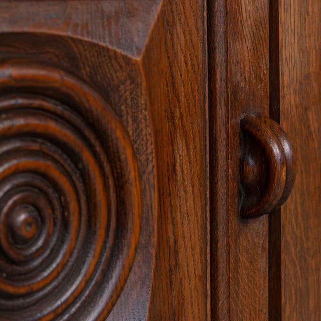 French Carved Wood Side Table in the Style of Charles Dudouyt For Sale - Image 9 of 12