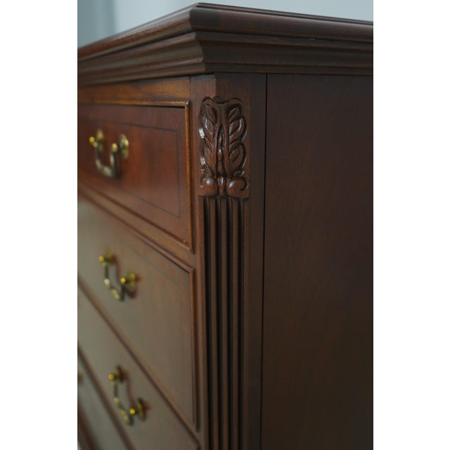 Ethan Allen Mahogany Inlaid Double Dresser For Sale - Image 14 of 18