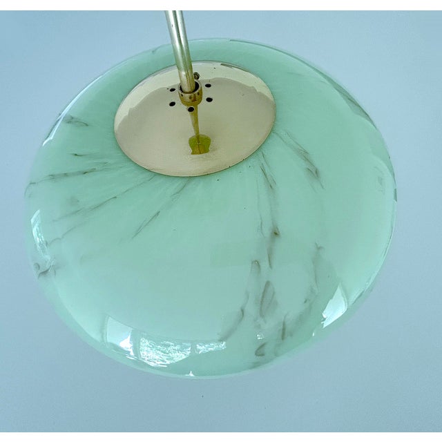 Art Deco Pendant Light in Amber Marble Glass, 1930s For Sale - Image 18 of 18