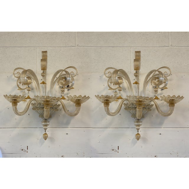 Wall Lamps from Barovier & Toso, 1925, Set of 2 For Sale - Image 12 of 12