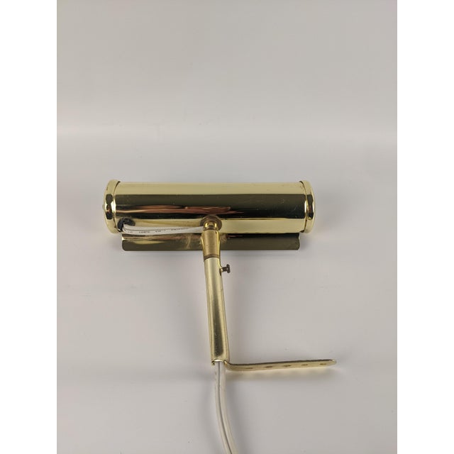 Traditional Vintage Angelo Lighting 7" Adjustable Picture Light – Polished Brass Finish For Sale - Image 3 of 5