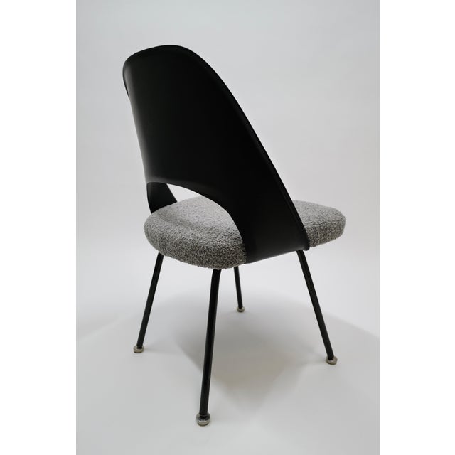 Gray 1960 Saarinen Executive Side Chair with Fiberglass Back by Knoll For Sale - Image 8 of 12
