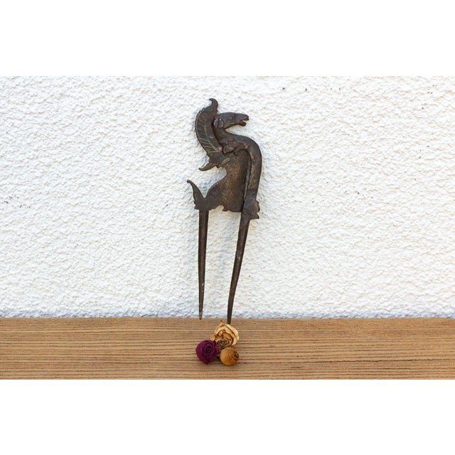 19th Century Ancient North Indian Metal Betel Cutter For Sale - Image 5 of 5