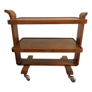 Art Deco Rollable Serving Cart, 1930s For Sale
