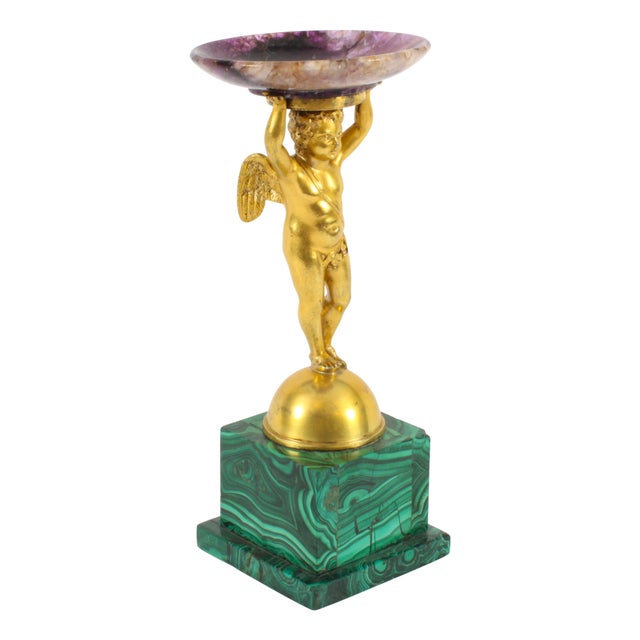 Antique Regency Ormolu Cherub Tazza For Sale