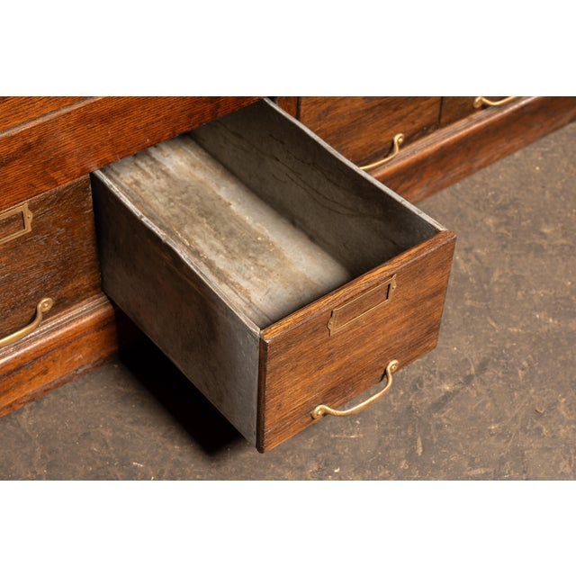 Early 20th Century Oak Parts Cabinet by W. C. Heller For Sale - Image 16 of 16
