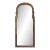 Bassett Rustic Style Destressed Pine Arched Mirror For Sale