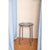 Contemporary El 01 Stool in Metal-Plated Hand-Woven Wicker by Caspal For Sale - Image 3 of 9