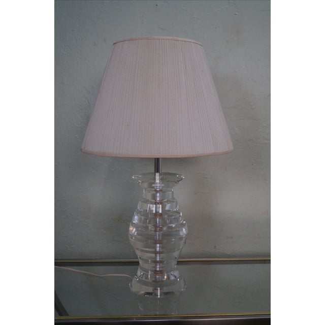 Mid-Century Modern Mid-Century Modern Lucite Lamp by George Bullio For Sale - Image 3 of 10