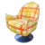 Tulip Base Mid Century Modern Swivel Chair For Sale