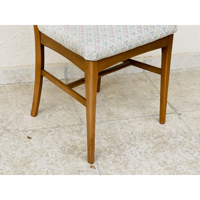 Brown Vintage Scandinavian Chairs in Wood and Fabric, 1960s, Set of 2 For Sale - Image 8 of 11
