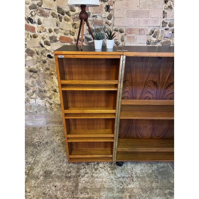 1960s Vintage Danish Teak Fold-Out Bar Drinks Cabinet, 1960s For Sale - Image 5 of 18