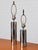 Mid Century Modern Vintage Chrome Cylinder Table Lamps, Set of 2, C. 1970's For Sale - Image 4 of 12