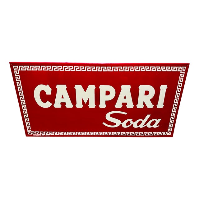 Vintage Campari Soda Sing, 1950 For Sale