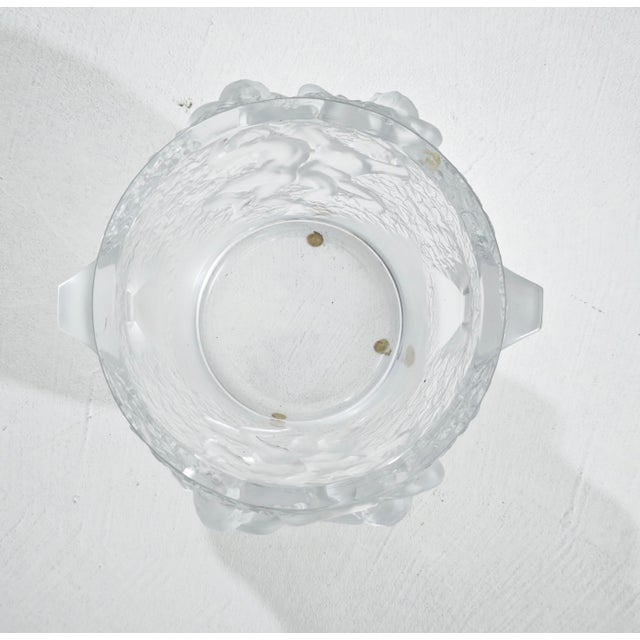 Ganimede Ice Bucket in Satin Crystal by René Lalique for Lalique, Paris, 1950 For Sale - Image 13 of 16