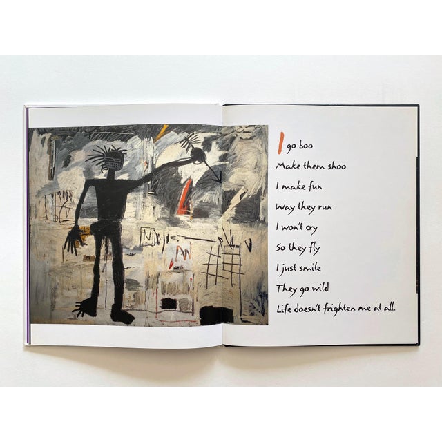 Jean Michel Basquiat " Life Doesn't Frighten Me " Vintage 1993 First Edition Hardcover Jean Michel Basquiat & Maya Angelou Book For Sale - Image 4 of 12