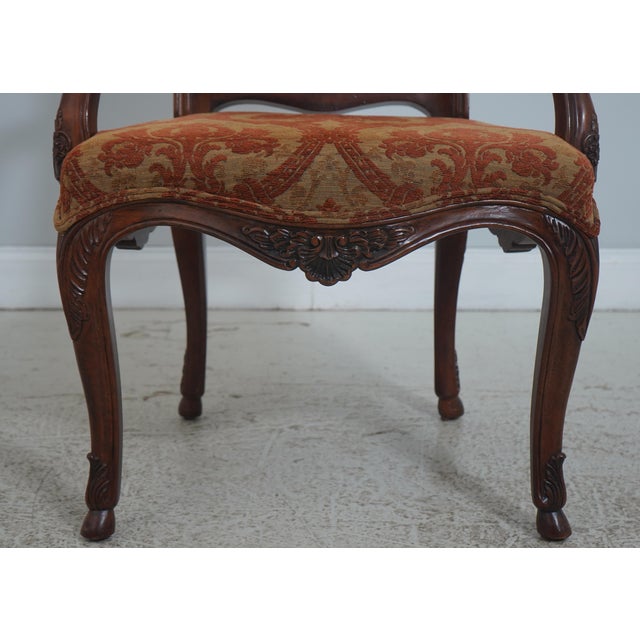 Set of 8 Henredon Walnut Louis XV Dining Chairs For Sale In Philadelphia - Image 6 of 18