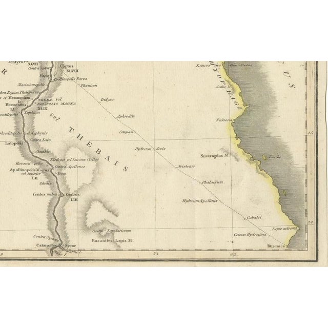Egypt Nile Valley Map by Danville, 1765 For Sale - Image 4 of 9