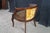 Wood Mid 20th Century French Walnut Caned Tufted Velvet Barrel Back Bergere Club Lounge Armchair For Sale - Image 7 of 10