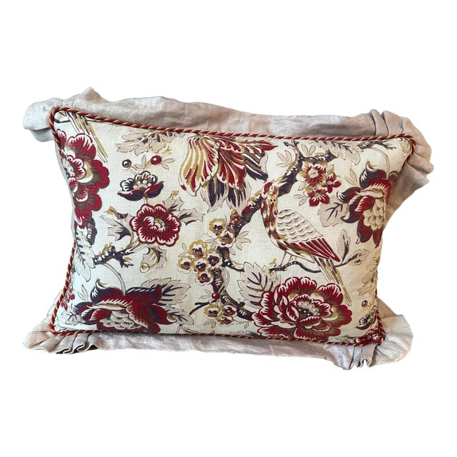 Antique French Fabric Pillow For Sale
