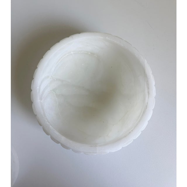 Italian Alabaster Carved Lidded Dish, 1960s For Sale - Image 11 of 11