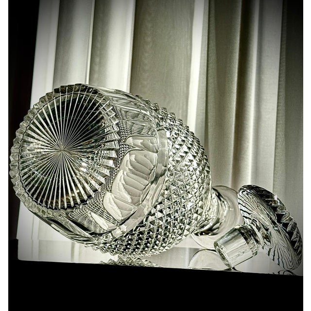 Vintage French Cut Crystal Magnum Decanter, 1930 For Sale - Image 17 of 18