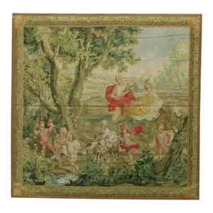 Vintage Figurial Scene Tapestry