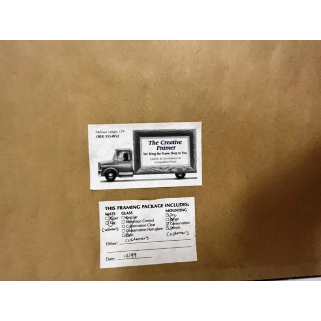 Original Francis Hamilton Gold Leaf Collage Art '2 Rivals' 1980 For Sale - Image 10 of 13