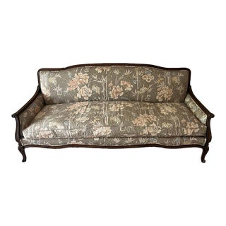 1960s Vintage Floral French Country Style Sofa With Down Cushions From Britt Carter For Sale