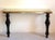Large Marble & Brass Console Table Italy 1980s For Sale - Image 4 of 9