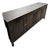 Vintage Century Furniture Hollywood Regency Chinoiserie Credenza in Black Lacquer With Brass Hardware For Sale