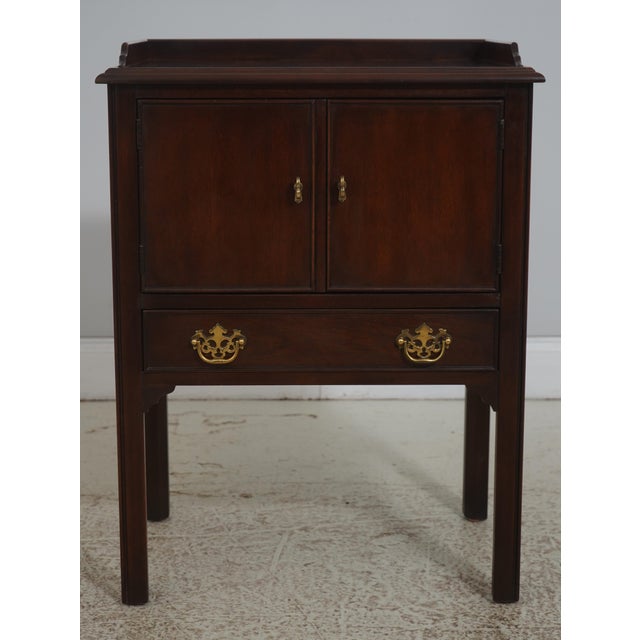 Age: Approx: 30 Years Old Details: Mahogany Wood Gallery Top High Quality Construction 18 C. Design Chippendale Style...
