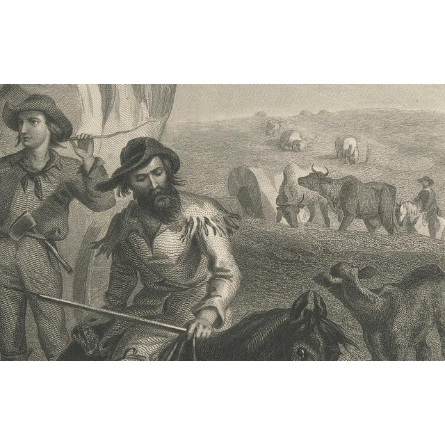 American West Wagon Migration, 1800s, Paper For Sale - Image 5 of 9