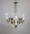 Circa 1910 Empire Style Crystal and Bronze Three Arm Chandelier For Sale - Image 4 of 13