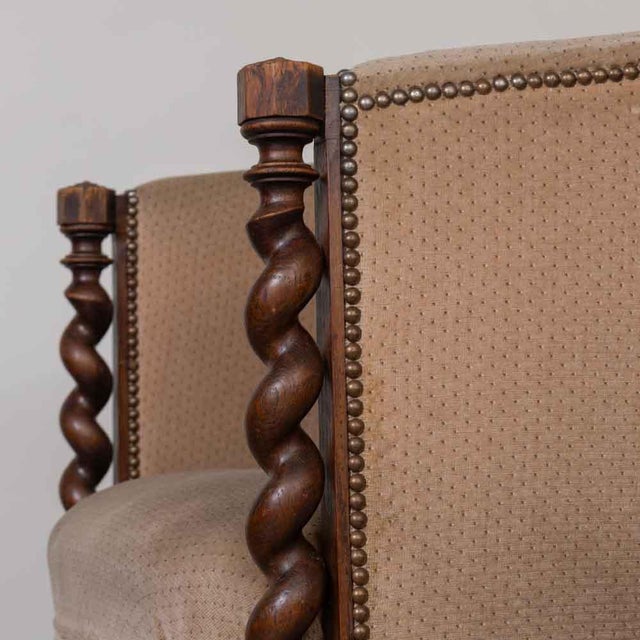 Pair of 19th Century Antique Barley Twist Armchairs For Sale - Image 11 of 18