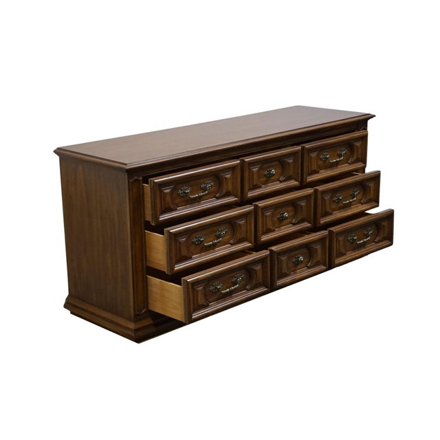 1970s Thomasville Furniture Segovia Collection Spanish Mediterranean 66" Triple Dresser For Sale In Kansas City - Image 6 of 14