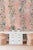 Textile Mahjong Floral Stripe Grasscloth Wallpaper by House Party | Coral Crack | 6 Yards For Sale - Image 7 of 7