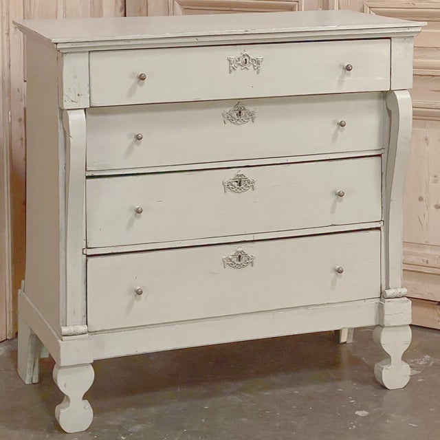 Late 19th Century Antique Swedish Painted Commode For Sale - Image 5 of 17