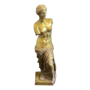19th Century Venus De Milo Gilded Bronze Sculpture by Musee Du Louvre